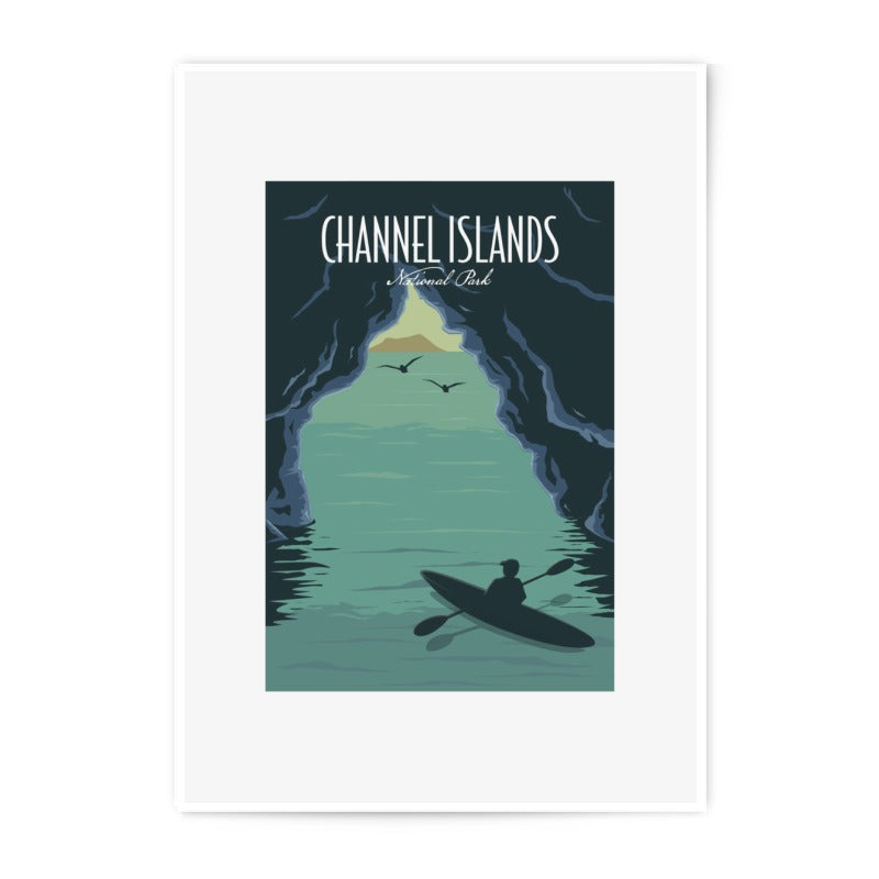 Channel Islands Photographic Print, National Park Poster, Kayaking Art, Travel Photo, Nature Wall Decor, Coastal Art Print - Tawshia