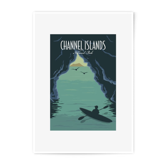Channel Islands Photographic Print, National Park Poster, Kayaking Art, Travel Photo, Nature Wall Decor, Coastal Art Print - Tawshia