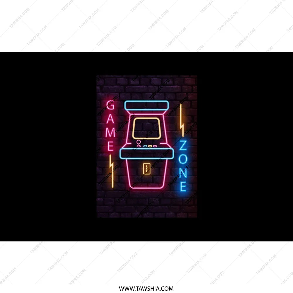 Retro Game Zone Neon Sign for Home Decor product