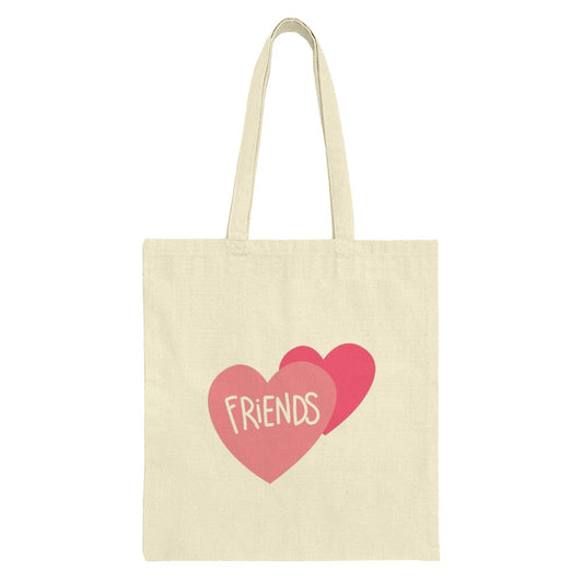 Friends Heart Tote Bag, Friendship Gift, Best Friends Tote, Cute Tote Bag, Gift For Her, Everyday Tote Bag, Trendy Tote, Stylish Tote Bag - Tawshia