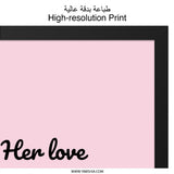 Love Shines Wall Art, Brighter Than Stars, Inspirational Decor, Quote Print, Minimalist Art, Bedroom Decor, Gift for Her, Pink Wall Art - Tawshia