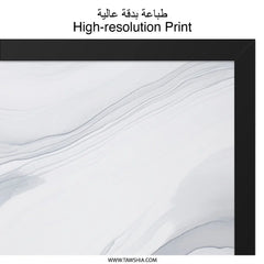 Gray Abstract Wall Art, Modern Minimalist Print, Neutral Decor, Ink Wash Painting, Fluid Art Poster, Home Decor, Framed Art, Gift Idea - Tawshia