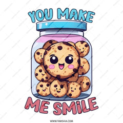 Cookie Tote Bag, You Make Me Smile, Cute Cookie Jar, Sweet Treat, Kawaii Design, Gift Idea, Everyday Bag, Unique Tote, Shopping Bag - Tawshia