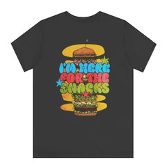 I'm Here For The Snacks Burger Themed T-shirt product
