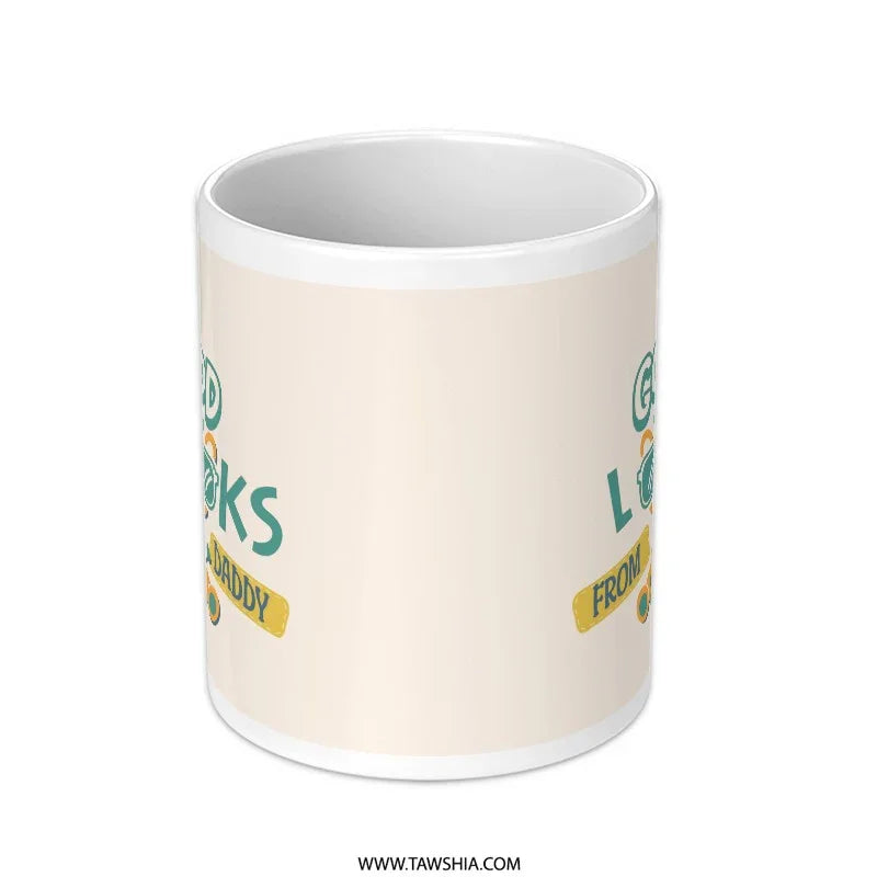 Good Looks From My Mommy Funny Mug product