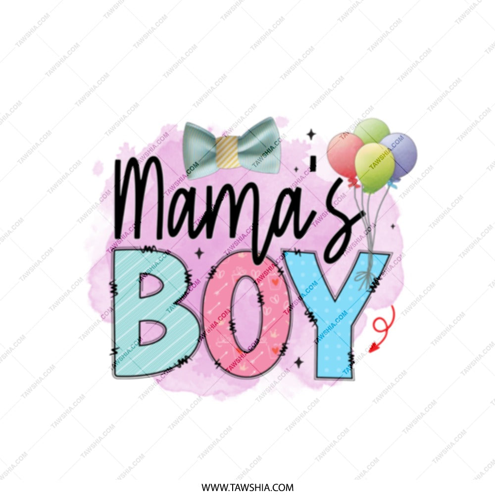 Mamas Boy Tote Bag, New Mom Gift, Cute Baby Boy Gift, Baby Shower Gift, Gift For Mother, Tote Bag For Mom, Balloon Gift Bag - Tawshia