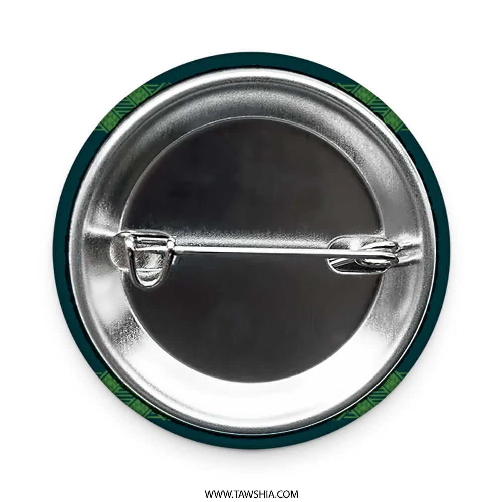 Vintage Silver Tone Classic Round Button Pin product type