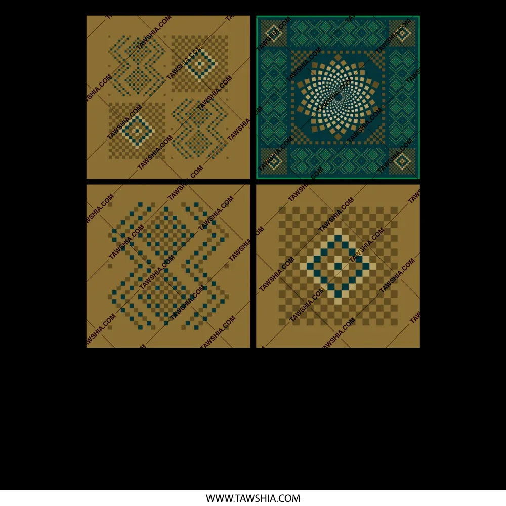 Geometric Square Pattern Throw Pillows Home Decor product type