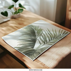 Palm Leaf Photographic Print, Tropical Wall Art, Botanical Decor, Modern Home Decor, Nature Photography, Calming Wall Art, Minimalist - Tawshia