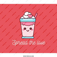Spread Love Backpack, Cute Drink Design, Trendy Backpack, Gift for Friend, Unique Backpack, Everyday Backpack, Travel Backpack - Tawshia