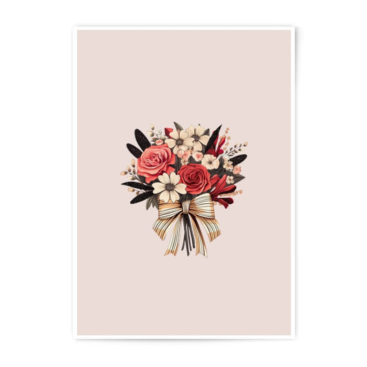 Floral Bouquet Photographic Prints, Rose and Daisy Art, Botanical Wall Decor, Elegant Home Decor, Flower Arrangement Prints - Tawshia