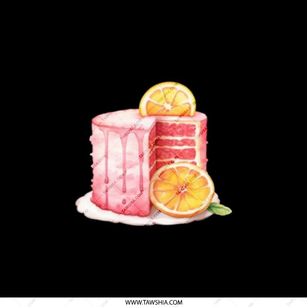Orange Cake Pocket Mirror, Pink Drip Cake Mirror, Dessert Mirror, Foodie Gift, Cute Pocket Mirror, Cake Lover Gift, Compact Mirror - Tawshia