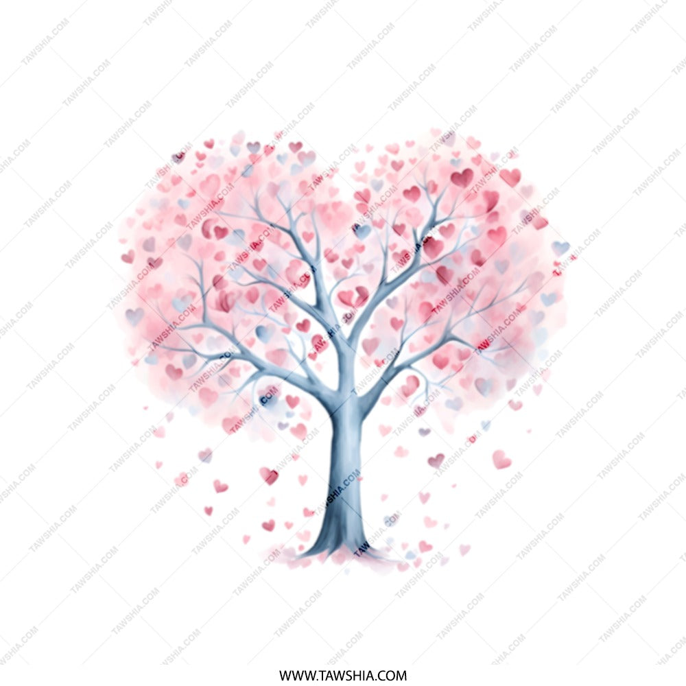 Heart Tree Tote Bag, Love Tree Bag, Valentines Gift Bag, Romantic Tote, Heart Leaves, Whimsical Bag, Gift for Her, Anniversary Bag - Tawshia