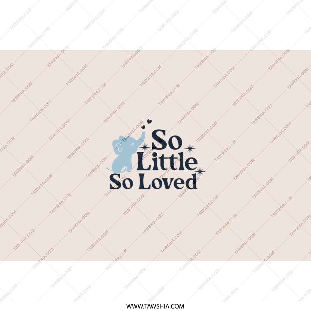 Elephant Baby Shower Tumbler, So Little So Loved Cup, New Baby Gift, Baby Elephant Gift Idea, Newborn Keepsake Tumblers, Gift For Mom - Tawshia