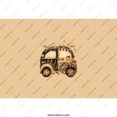 Vintage Car Tumbler, Retro Auto Travel Mug, Floral Car Lover Gift, Cute Vehicle Tumbler, Unique Automotive Design, Tumblers For Drinks - Tawshia