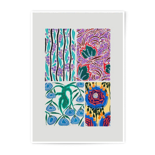 Floral Collage Photographic Print, Botanical Art Print, Abstract Flower Art, Home Decor, Wall Art, Unique Gift Idea - Tawshia