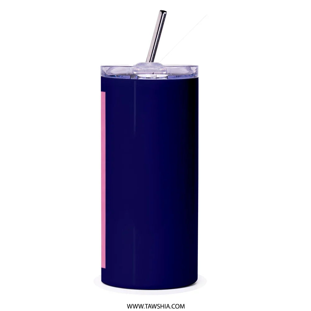 Dark Blue Travel Tumbler with Straw product type