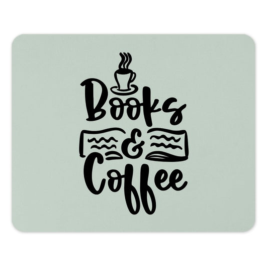 Books and Coffee Mouse Pad, Cute Desk Accessories, Office Decor, Reader Gift, Coffee Lover Gift, Bookish Gift, Unique Mousepad, Desk Mat - Tawshia