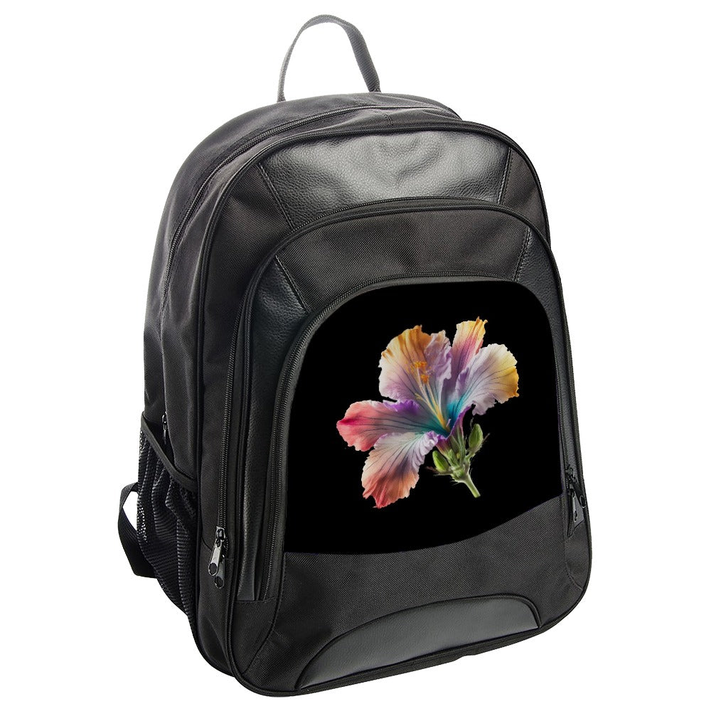 Hibiscus Backpack, Floral Backpack, Flower Art Backpack, Colorful Backpack, Unique Backpack, Trending Backpack, Stylish Backpack - Tawshia