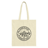 Cousins by Blood Tote Bag, Sisters by Heart, Friends by Choice Bag, Family Gift Bag, Best Cousin Bag, Everyday Carry Bag - Tawshia