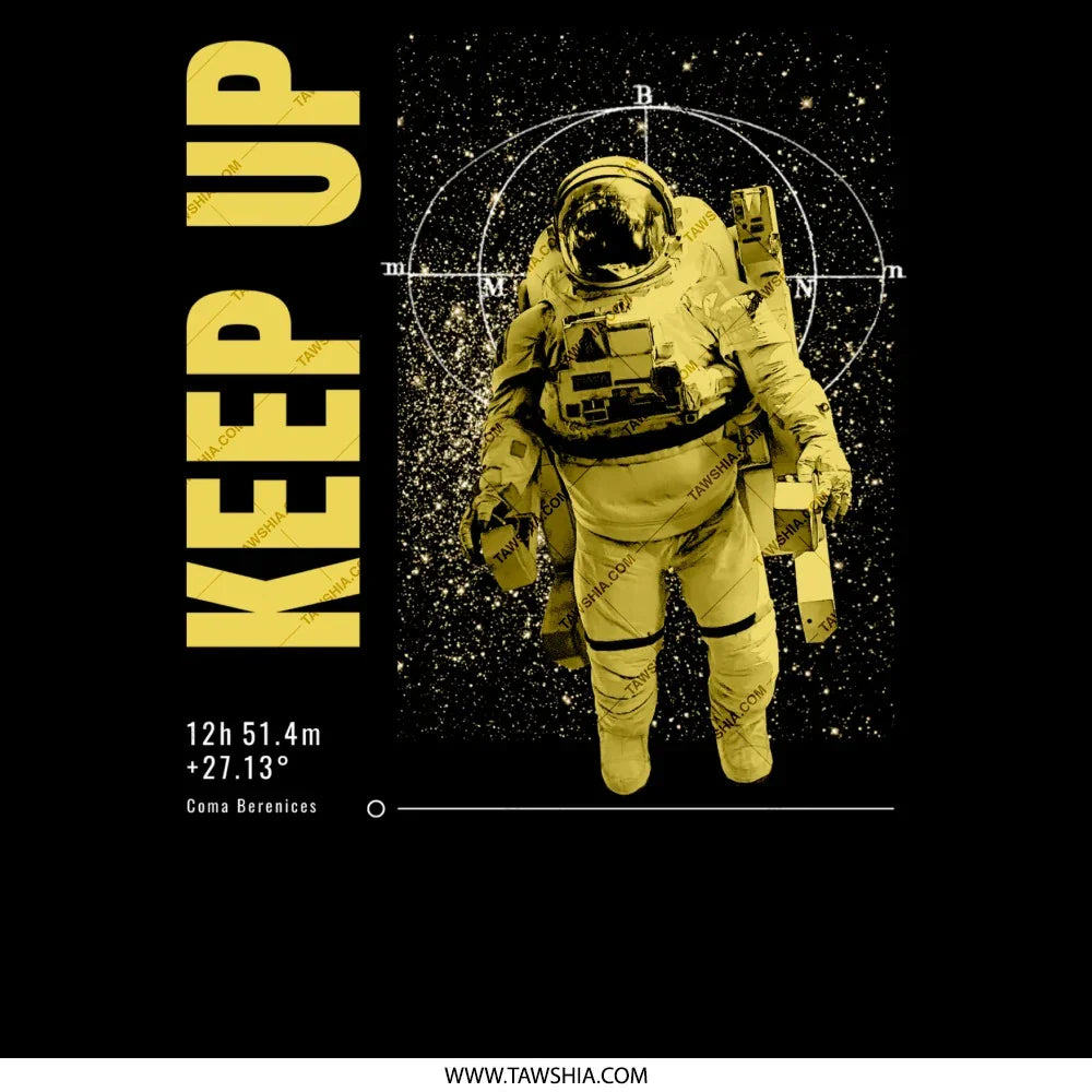 Astronaut Space Design Keep Up Wall Art product