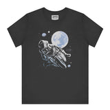 Astronaut Riding Bike Under Moon Graphic Tee product