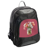 Floral Backpack, Tulip Flower Bouquet in Mason Jar, Cute School Bag, Stylish Bookbag, Flower Lover Gift, Floral Print Backpack - Tawshia
