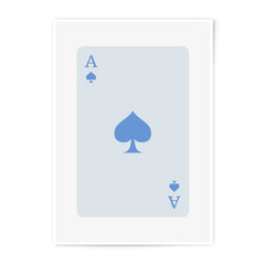 Ace of Spades Photographic Print, Playing Card Wall Art, Modern Minimalist Home Decor, Poker Room Art, Card Game Gift, Lucky Wall Hanging - Tawshia