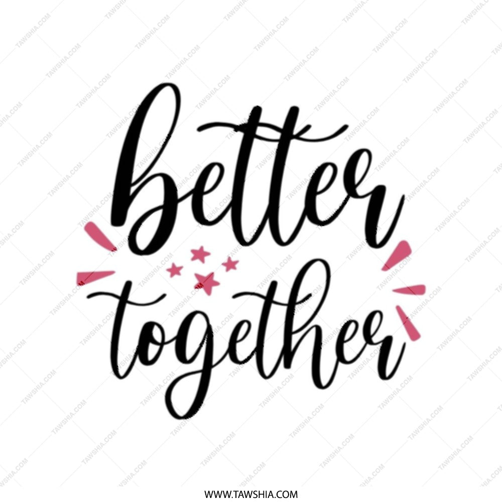Better Together Tote Bag, Cute Graphic Tote, Everyday Carry Bag, Trendy Canvas Bag, Market Tote, Gift For Her, Casual Tote - Tawshia