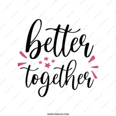 Better Together Tote Bag, Cute Graphic Tote, Everyday Carry Bag, Trendy Canvas Bag, Market Tote, Gift For Her, Casual Tote - Tawshia