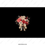 Floral Bouquet Tumbler, Rose and Daisy Tumbler, Elegant Flower Gift, Gift for Her, Floral Tumbler with Straw, Botanical Design - Tawshia