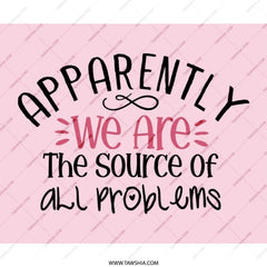 Apparently We Are Mouse Pad, Funny Desk Accessory, Sarcastic Office Decor, Cute Gift for Coworker, Problematic Mousepad - Tawshia