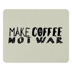 Make Coffee Not War Mouse Pad, Peace Symbol Mousepad, Anti War Office Decor, Coffee Lover Gift, Motivational Mousepad, Desk Accessory - Tawshia