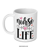 Nurse Life Mug, Heartbeat Mug, Nurse Gift Idea, Coffee Mug Gift, Thank You Nurse Mug, Appreciation Mug, Nursing Student, Medical Gift - Tawshia
