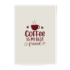 Coffee Photographic Prints, Best Friend Art Print, Coffee Lover Gift, Modern Wall Art, Home Decor Prints, Kitchen Art, Coffee Cup Print - Tawshia