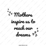 Mothers Day Tote Bag, Inspirational Tote, Heart Tote, Gift For Her, Mom Quote Tote Bag, Empowering Tote, Cute Tote, Dream Tote Bag - Tawshia