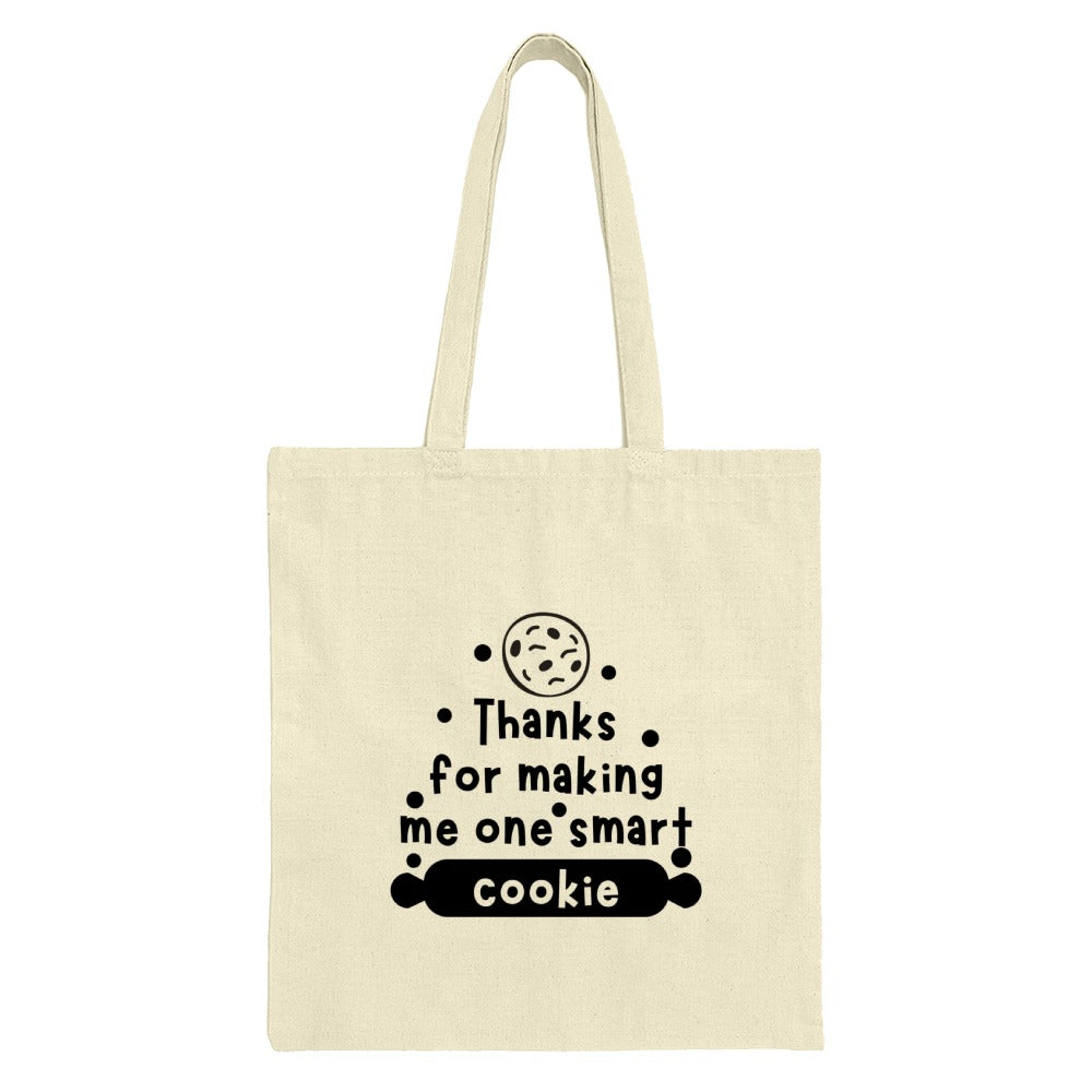 Smart Cookie Tote Bag, Teacher Gift, Appreciation Gift, Funny Tote, Book Bag, Everyday Bag, Shopping Bag, Gift for Teacher, Thank You - Tawshia