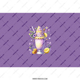 Lemon Honey Dessert Tumbler, Purple Floral Tumbler, Sweet Treat Tumbler, Tumbler Gift, Unique Drinkware, Honeycomb Design, Lemonade Cup - Tawshia