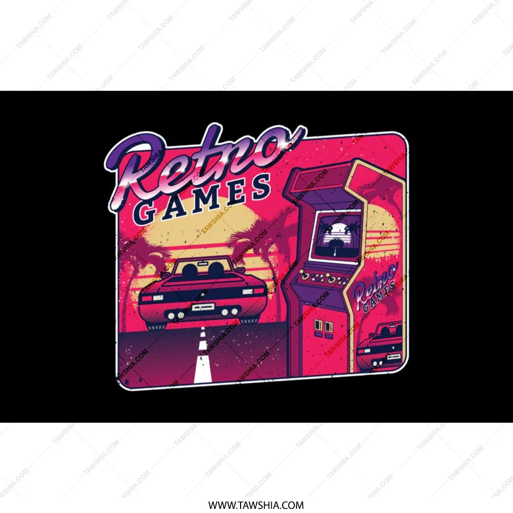 Nostalgic Retro Games Graphic Design Product