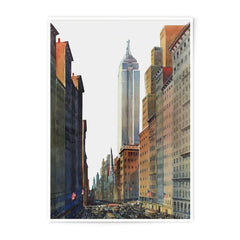 Empire State Building Photographic Print, New York City Art, Vintage Cityscape, Midtown Manhattan, Architecture Photography - Tawshia