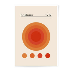 Bauhaus 1919 Photographic Print, Modern Art Print, Circle Geometric Print, Abstract Poster, Wall Art Decor, Minimalist Art Print - Tawshia