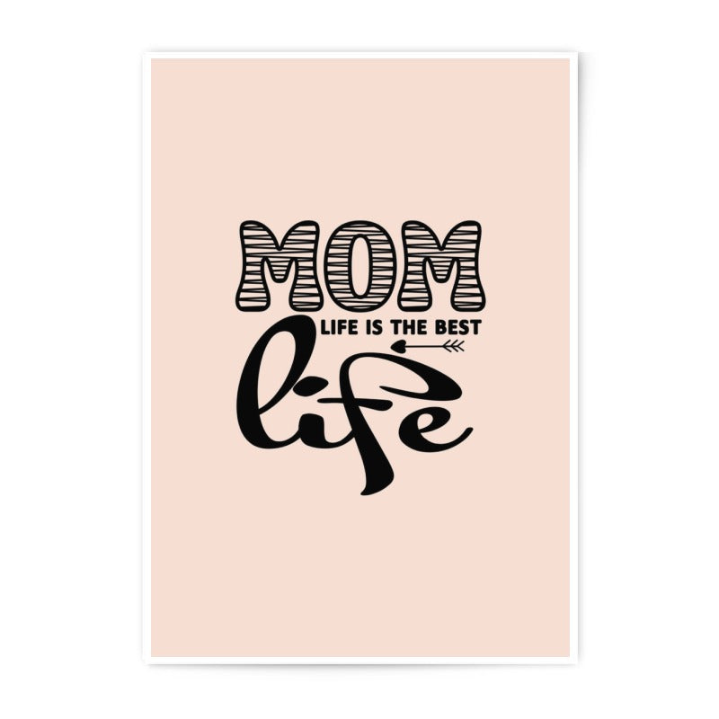 Mom Life Photographic Print, Mother's Day Gift, Best Life Quote Art, Gift for Mom, Home Decor, Wall Art, Unique Gift Idea - Tawshia