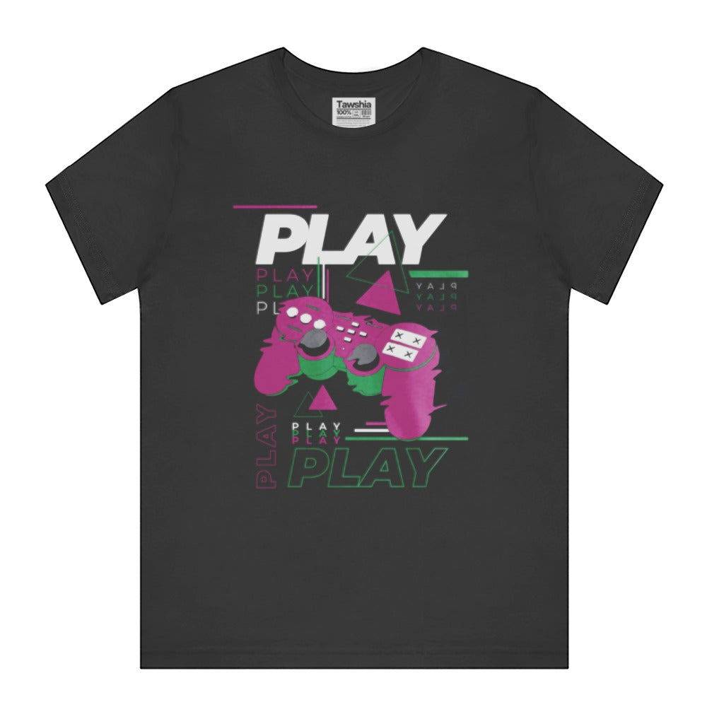 Play Graphic Cute Controller Printed T-shirt product type