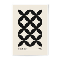 Bauhaus Print 1919, Geometric Art Print, Modern Art Wall Decor, Minimalist Photographic Print, Abstract Art, Black and Beige - Tawshia