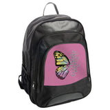 Butterfly Backpack, Inspirational Backpack, Floral Backpack, Motivational, Pink BackPack, Gift for Her, Butterfly Design - Tawshia