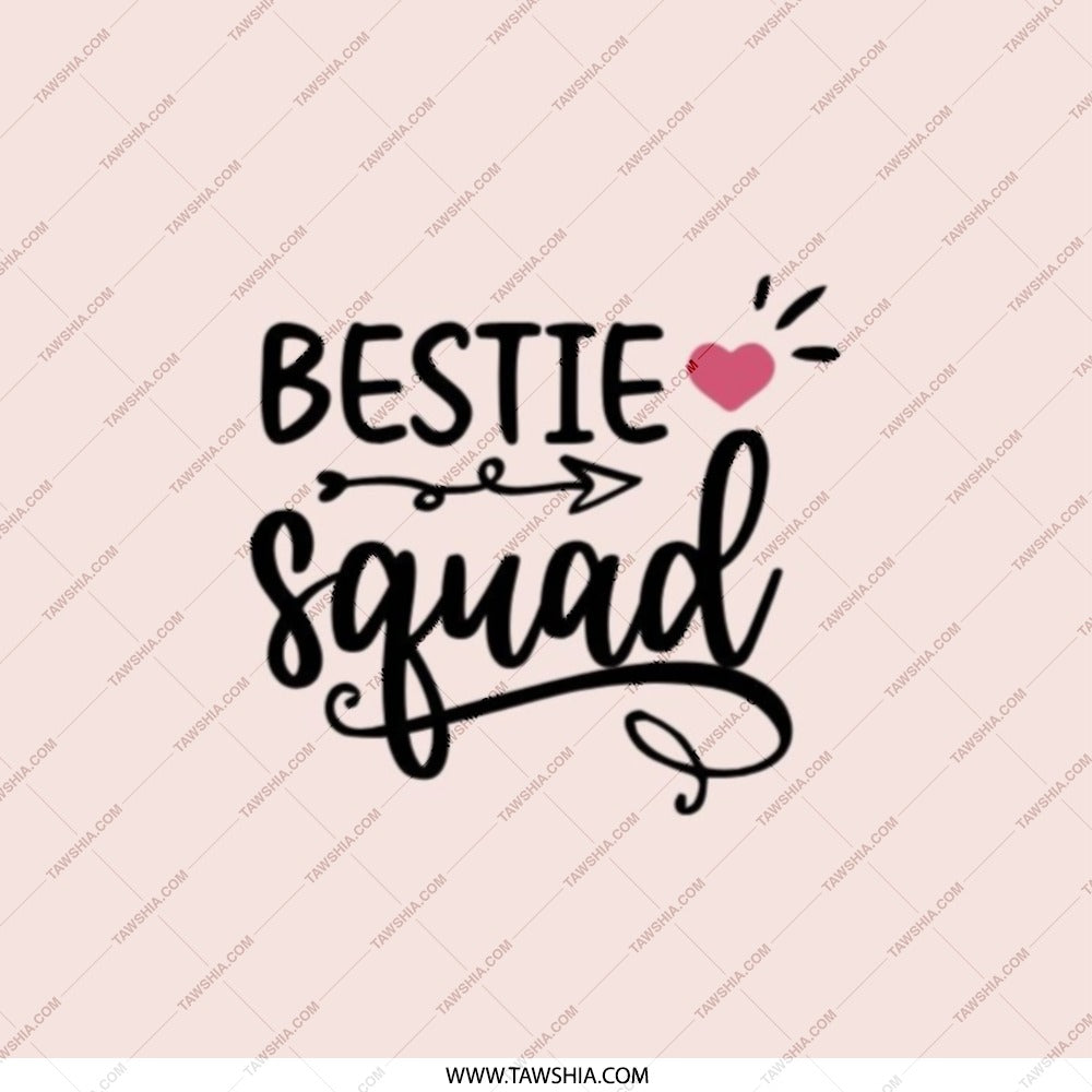 Bestie Squad Pocket Mirror, Friend Gift Idea, Cute Pocket Mirror, Gift for Best Friend, Sister Gift, Compact Mirror, Friendship Gift - Tawshia