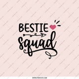 Bestie Squad Pocket Mirror, Friend Gift Idea, Cute Pocket Mirror, Gift for Best Friend, Sister Gift, Compact Mirror, Friendship Gift - Tawshia