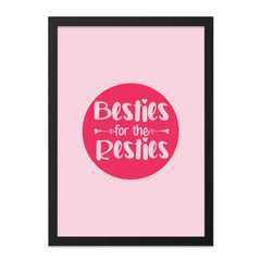 Besties for the Resties Wall Art, Best Friend Gift, Friendship Quote, Sister Gift, Pink Decor, Home Decor, Girl Room Decor, Wall Decor - Tawshia
