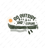 Go Outside and Explore Outdoor Adventure Sticker product type