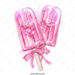 Pink Popsicle Tote Bag, Cute Ice Pop, Foodie Design, Summer Vibes, Unique Gift, Stylish Shopping Bag, Reusable Grocery Bag - Tawshia